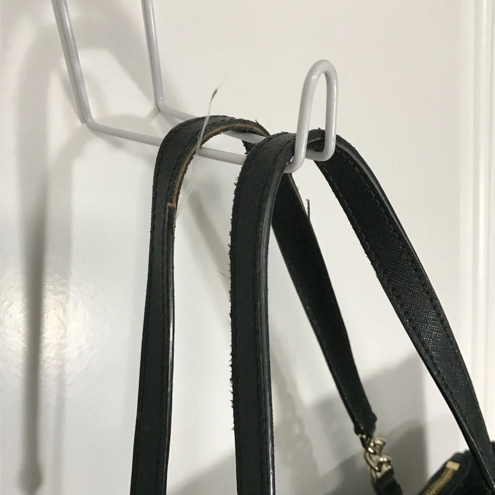 kate spade Large Black Satchel with Beige Bow Trim